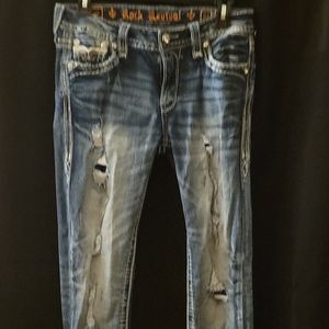 Rock Revival peacoat midrise skinny jeans